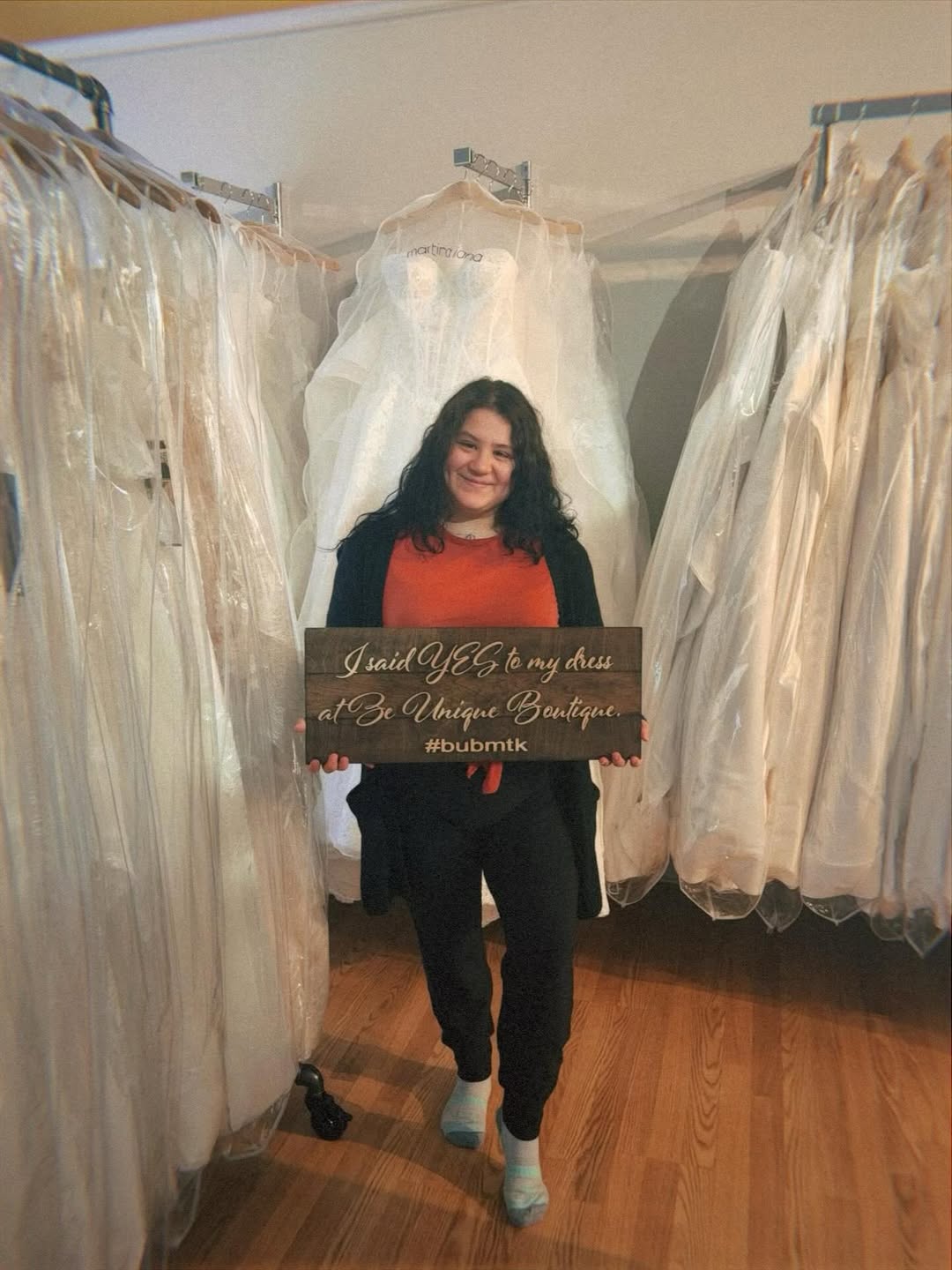 Real bride at Be Unique Boutique